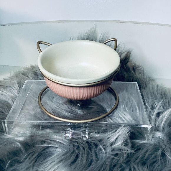 Whisker City Cat Ears Elevated Stand with Ribbed Ceramic Bowl NEW w/o Tags - Picture 3 of 6